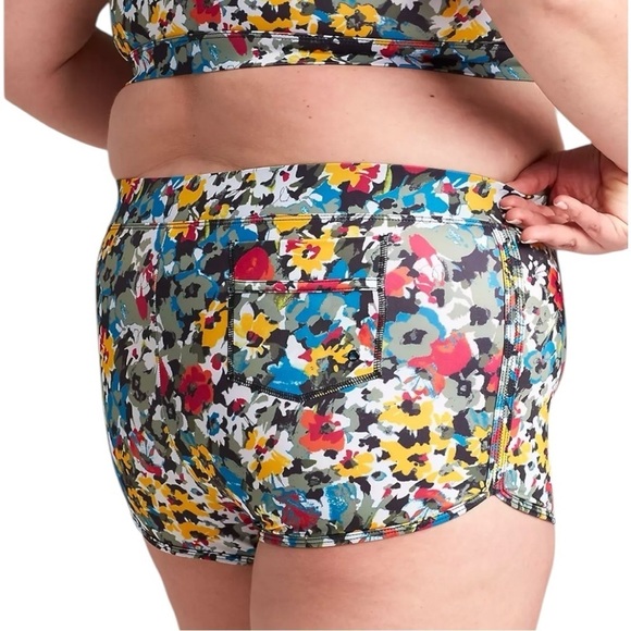 Lane Bryant Dolphin-Hem Swim Short in Hazy Fields Size 24 - Picture 1 of 2